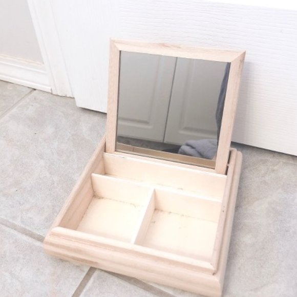 DIY Jewelry Box with Mirror Wood - Picture 3 of 5